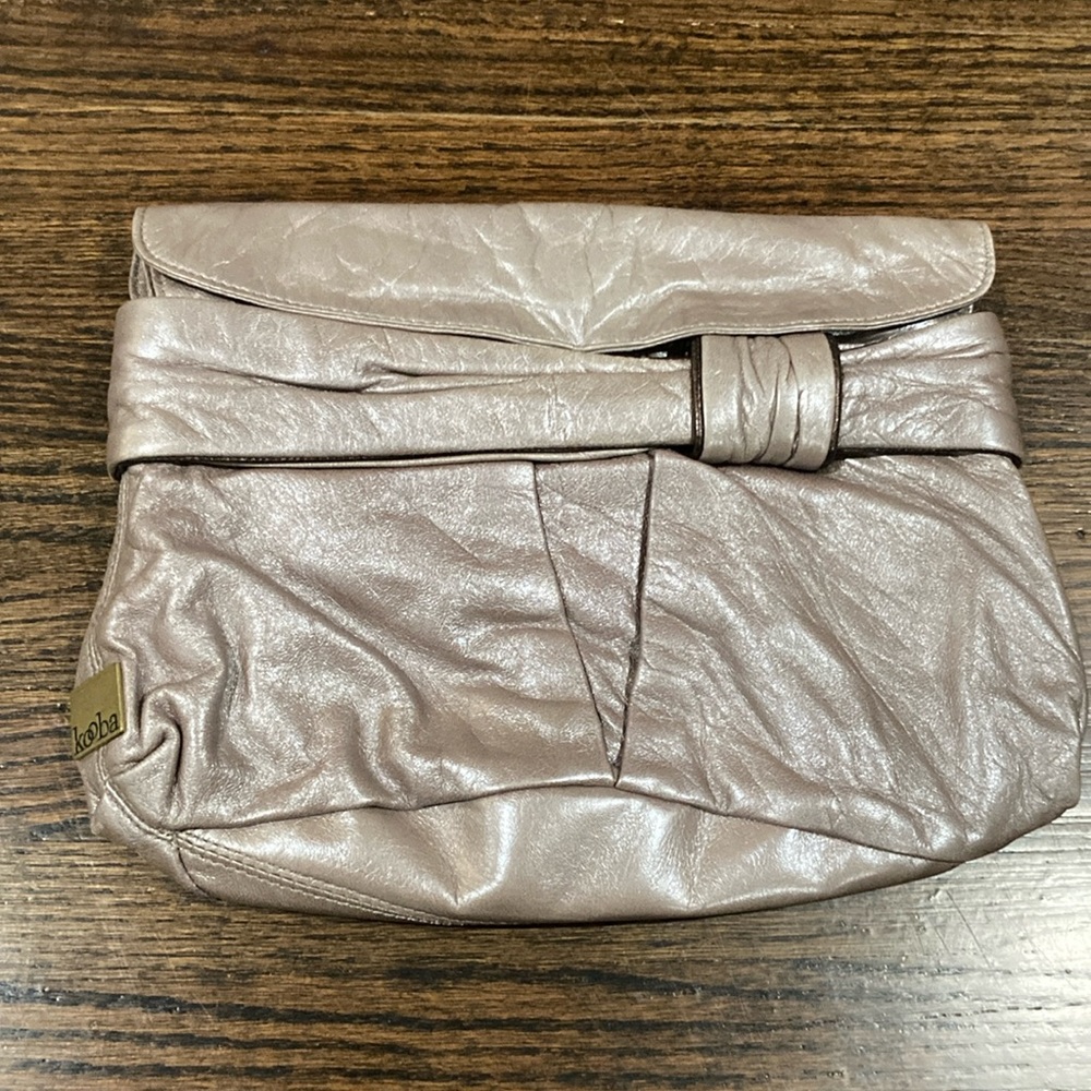 Kooba clutch very roomy matches gray or brown